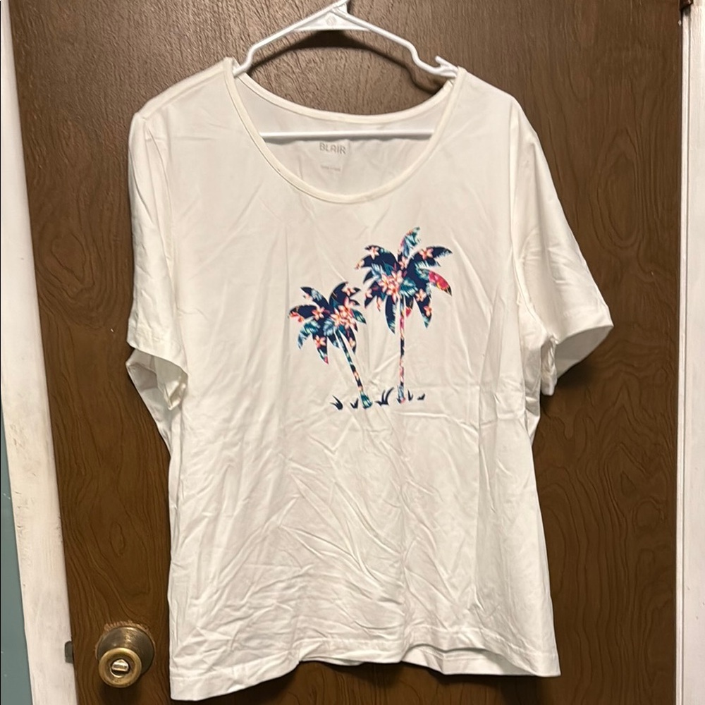 Blair White Short Sleeve T-Shirt size 2XL
